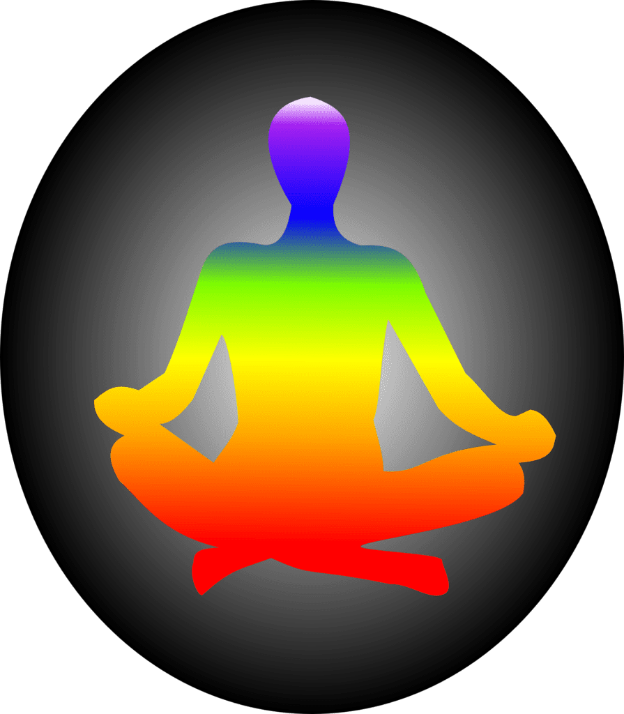 sitting, practicing meditation and mindfulness