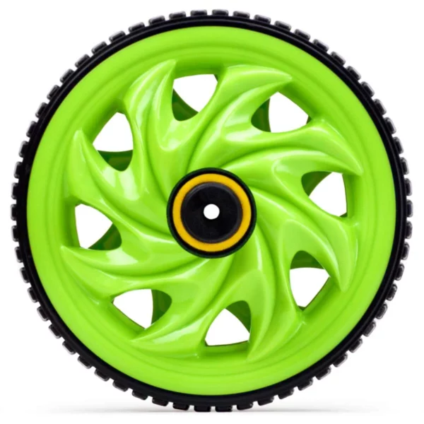 Green Ab roller Dual Wheel Non Slip Grip2