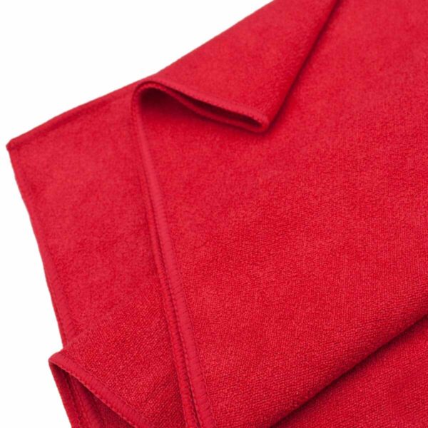 Red Non Slip Microfiber Hot Yoga Towel with Carry Bag2