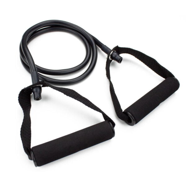 black 4 foot medium tension exercise resistance band2