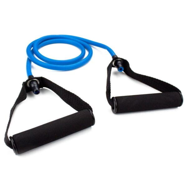 blue 4 foot medium tension exercise resistance band