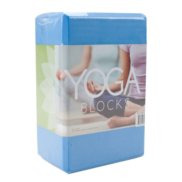 large blue foam yoga block