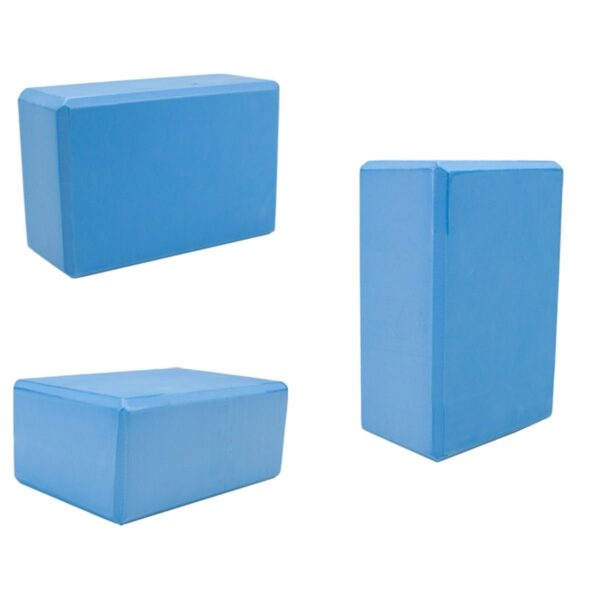 large high density blue foam yoga block