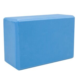 large high density blue foam yoga block9 x6x4
