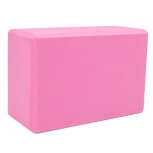 large high density pink foam yoga block9x6x4