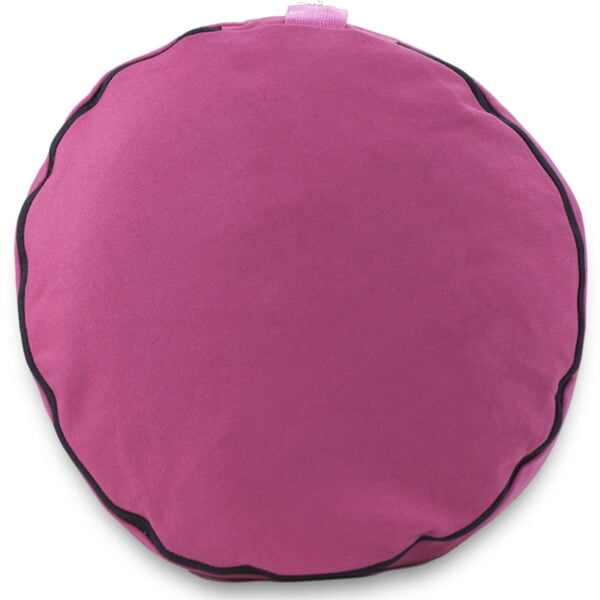 pink zafu meditation cushion 15 inch top