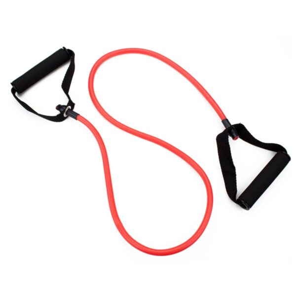 red 4 foot medium tension exercise resistance band2