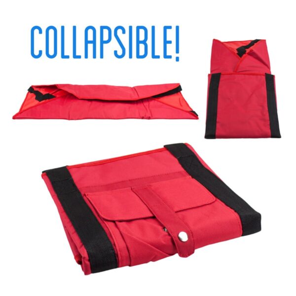 red yoga mat cargo carrier with straps