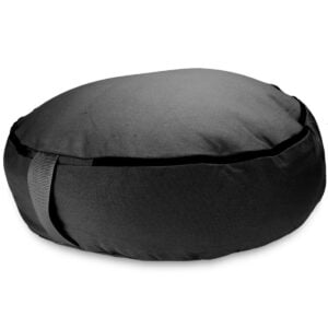round zafu meditation cushion black