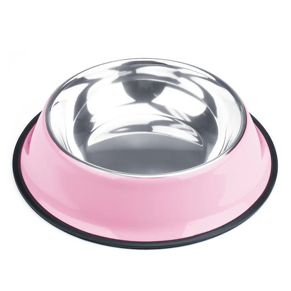 Pink Dog's Bowl, Stainless Steel Interior