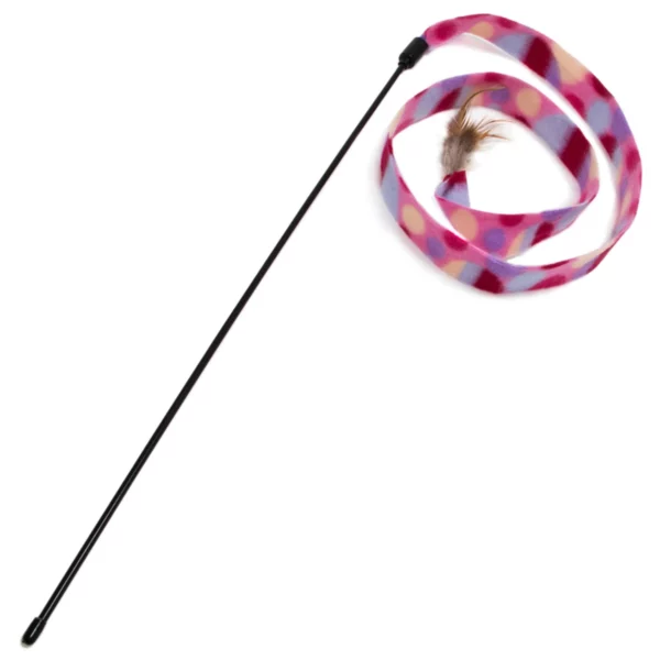 Interactive Teaser Wand Cat Toy with Feather2