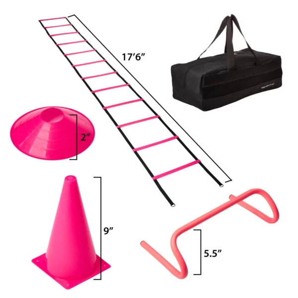 Pink Agility Kit with Carry Bag0