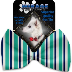 Aquatic-Stripes-Pet-Bow-Tie-Collar-Accessory-with-Velcro