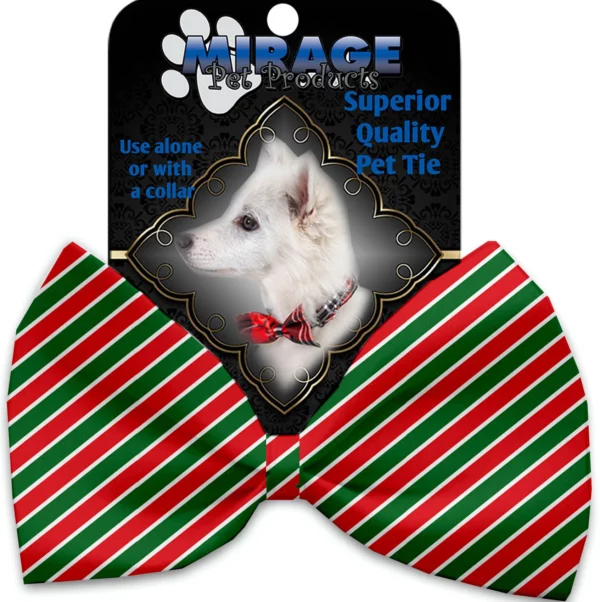 Christmas-Stripes-Pet-Bow-Tie-Collar-Accessory-with-Velcro