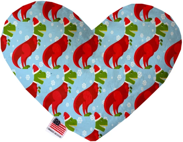 Christmas-T-rex-6-Inch-Canvas-Heart-Dog-Toy