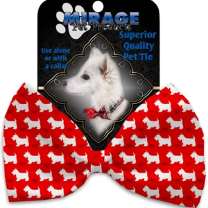 Christmas-Westie-Pet-Bow-Tie-Collar-Accessory-with-Velcro