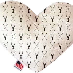 Deer Dreaming 6 Inch Heart Dog Toy