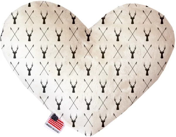 Deer Dreaming 8 Inch Heart Dog Toy