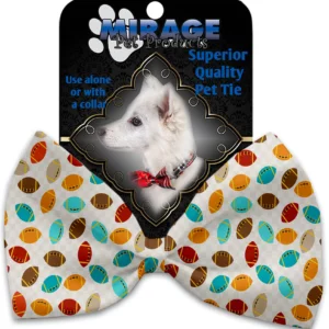 Football-Frenzy-Pet-Bow-Tie-Collar-Accessory-with-Velcro