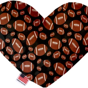 Footballs 6 Inch Heart Dog Toy