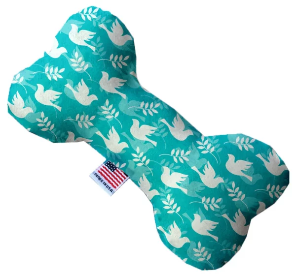 Hope-and-Peace-10-Inch-Canvas-Bone-Dog-Toy