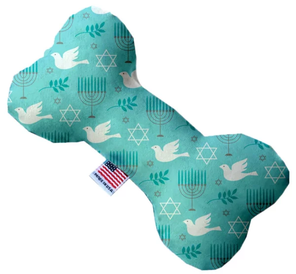 Peace-and-Hanukkah-10-Inch-Canvas-Bone-Dog-Toy