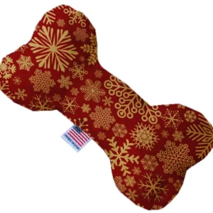 Red-Snowflakes-10-Inch-Bone-Dog-Toy