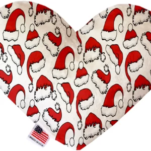 Santa-Hats-6-Inch-Canvas-Heart-Dog-Toy