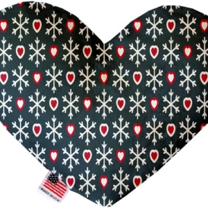 Snowflakes-and-Hearts-8-Inch-Heart-Dog-Toy