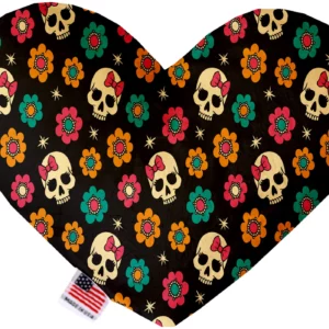 Sugar-She-Skulls-6-Inch-Canvas-Heart-Dog-Toy