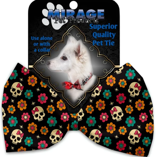 Sugar-She-Skulls-Pet-Bow-Tie-Collar-Accessory-with-Velcro