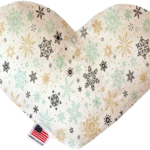 Vintage-Snowflakes-6-Inch-Canvas-Heart-Dog-Toy