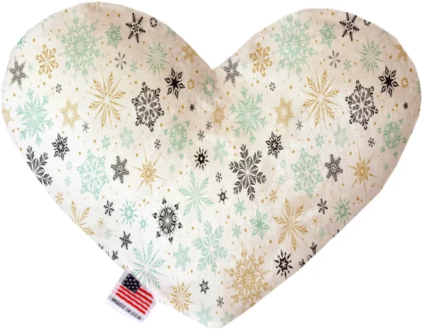 Vintage-Snowflakes-6-Inch-Canvas-Heart-Dog-Toy