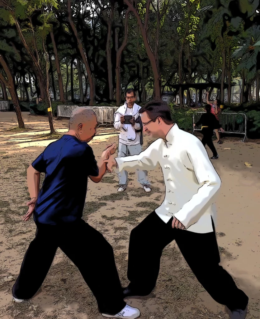 tai chi push hands for low back pain
